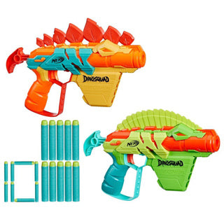 Afbeelding laden in galerijviewer, Hasbro nerf dinosquad stego duo pack
