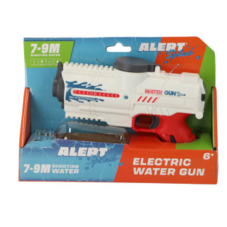 Alert waterpistool elektrisch 18 cm (usb) assorti | 2 stuks