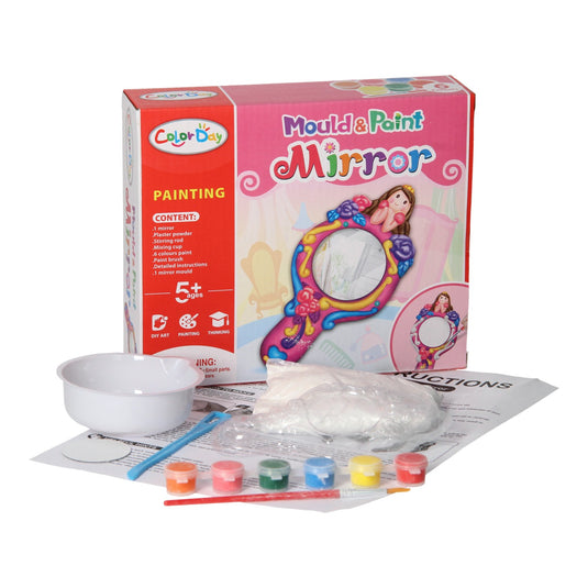 Gips gieten - handspiegeltje