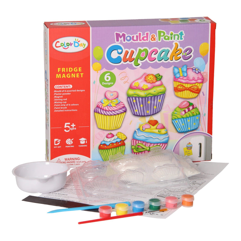 Afbeelding laden in galerijviewer, Gips gieten magneten - cupcakes
