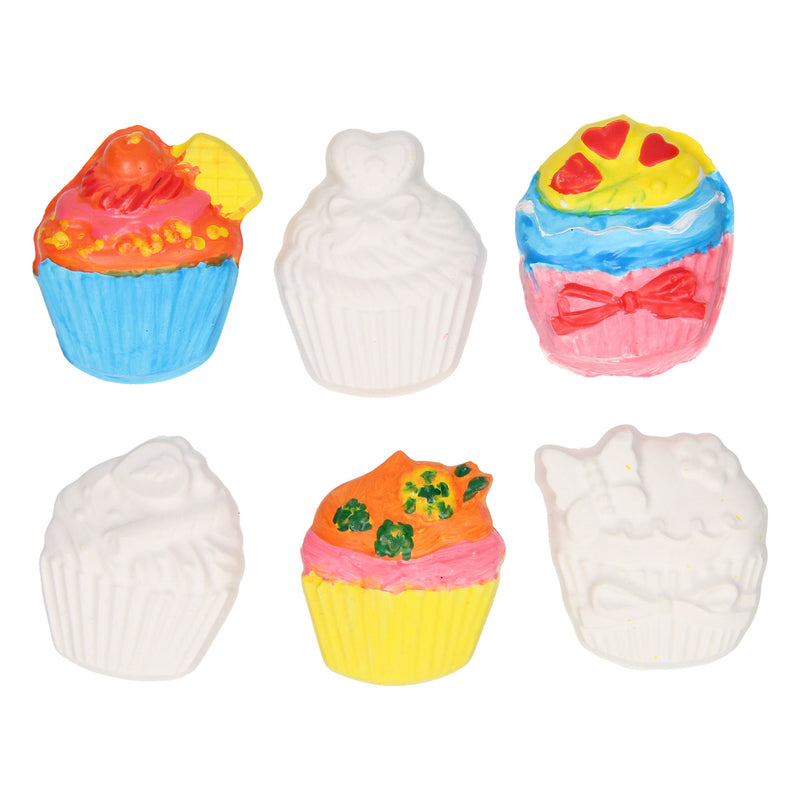 Afbeelding laden in galerijviewer, Gips gieten magneten - cupcakes
