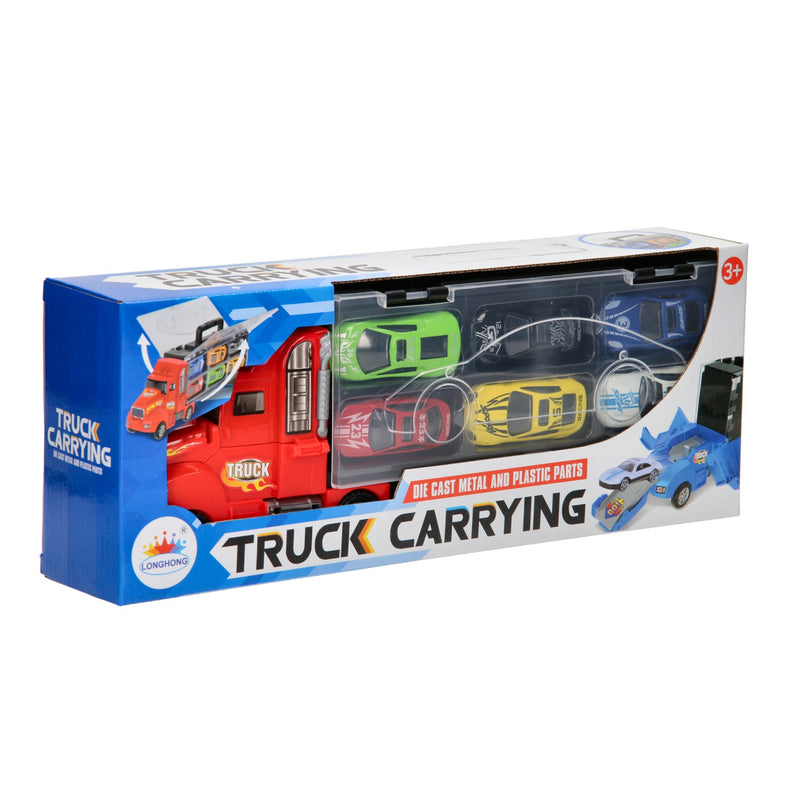 Afbeelding laden in galerijviewer, Opberg Autotransporter Rood
