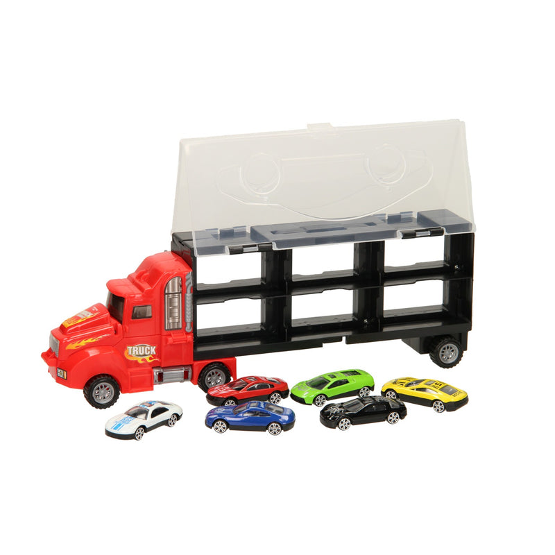 Afbeelding laden in galerijviewer, Opberg Autotransporter Rood
