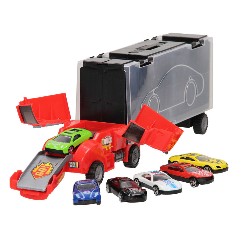 Afbeelding laden in galerijviewer, Opberg autotransporter - rood
