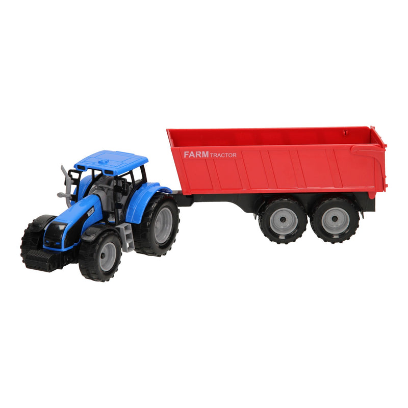 Afbeelding laden in galerijviewer, Tractor met Aanhanger 1:32
