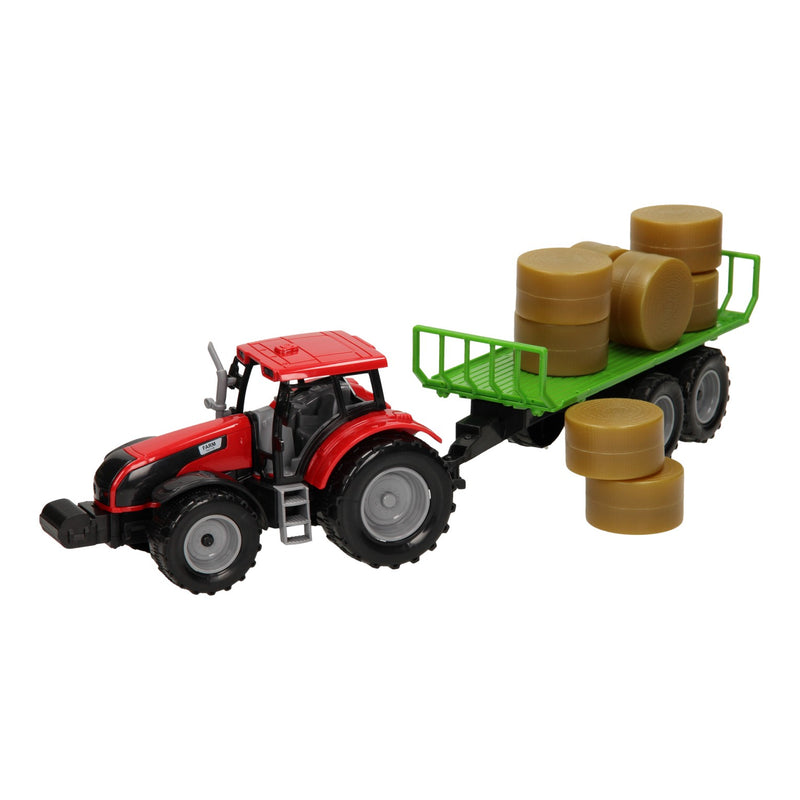 Afbeelding laden in galerijviewer, Tractor met balenwagen 1:32
