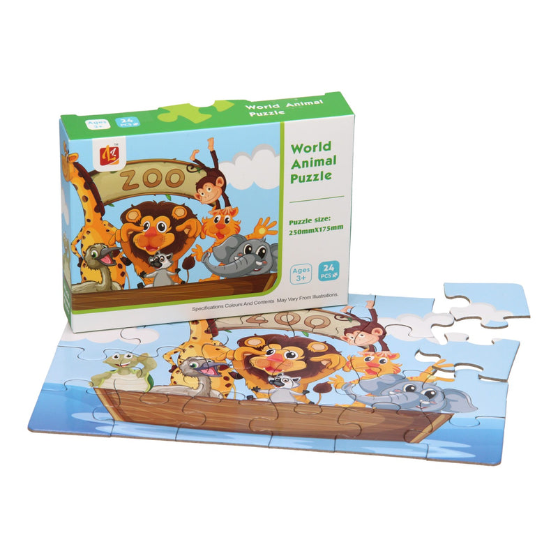 Afbeelding laden in galerijviewer, Lobbes puzzel dierentuin, 24st.
