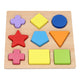 Houten vormenpuzzel, 9st.