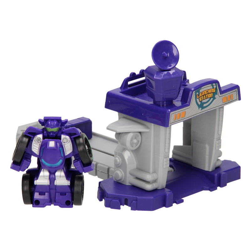 Afbeelding laden in galerijviewer, Max robot Max Robot Transformeerset Lanceerbaan Paars
