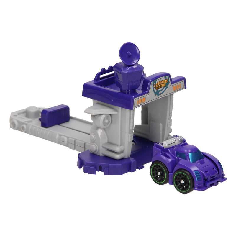 Afbeelding laden in galerijviewer, Max robot Max Robot Transformeerset Lanceerbaan Paars
