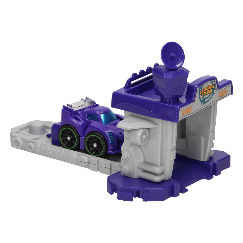 Afbeelding laden in galerijviewer, Max robot Max Robot Transformeerset Lanceerbaan Paars
