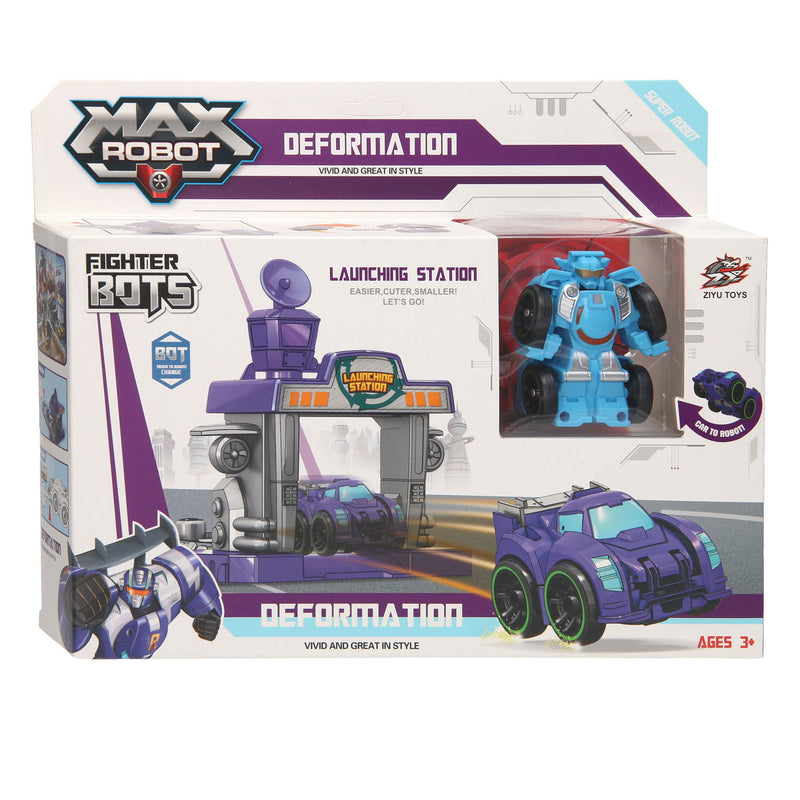 Afbeelding laden in galerijviewer, Max robot Max Robot Transformeerset Lanceerbaan Paars
