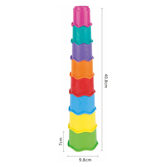 Stapeltoren kleur, 8dlg.