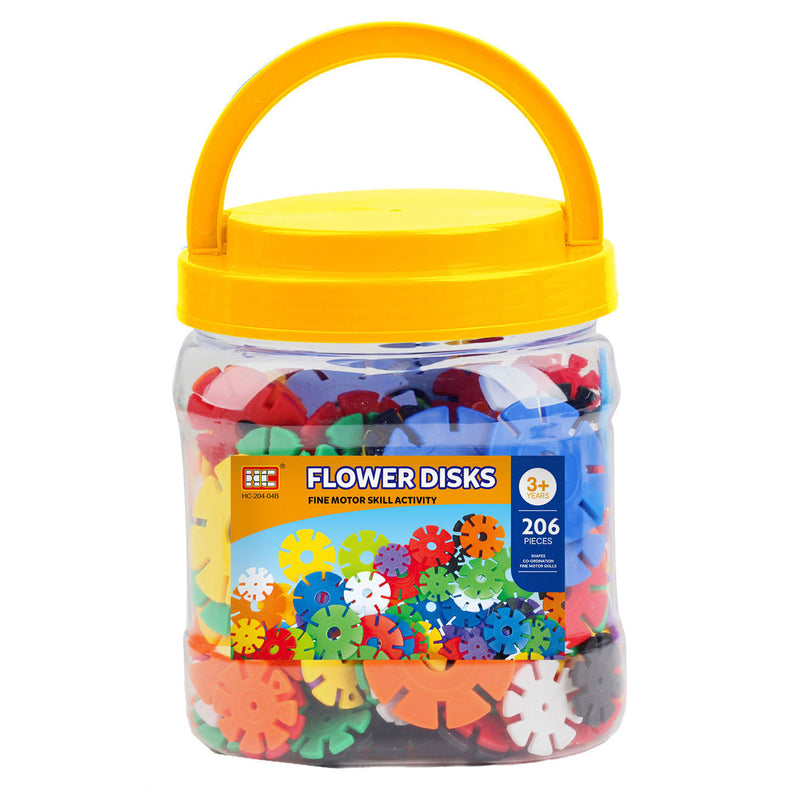 Afbeelding laden in galerijviewer, Bouwschijfjes in opbergbox, 206dlg.
