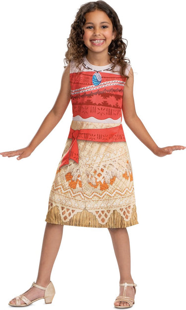 Disguise disney - moana, kostuum moana vaiana basic, maat xs (3t-4t jaar), meisjes