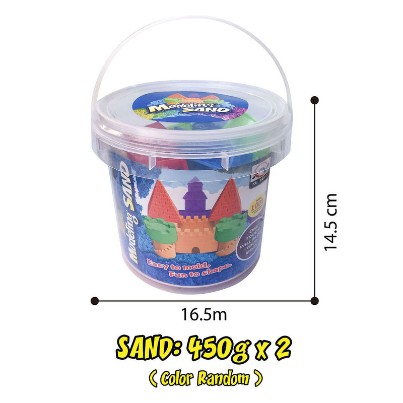 Afbeelding laden in galerijviewer, Modelling zand in opbergbox, 2 x 450 gram
