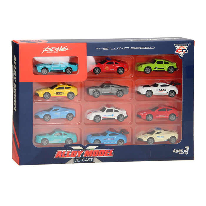 Afbeelding laden in galerijviewer, Die-cast auto's speelset, 12dlg.
