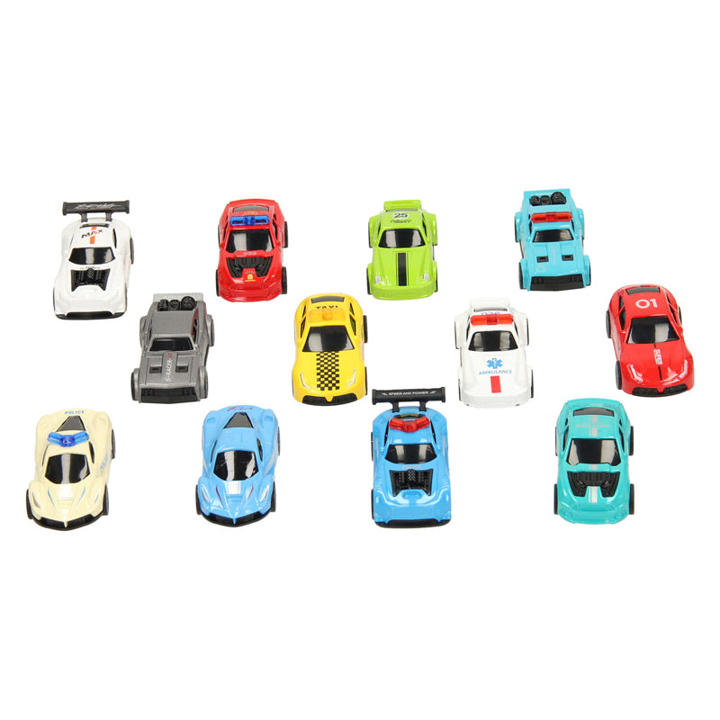 Afbeelding laden in galerijviewer, Die-cast auto's speelset, 12dlg.
