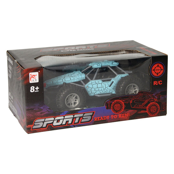 Afbeelding laden in galerijviewer, Rc bestuurbare auto met rookfunctie - blauw
