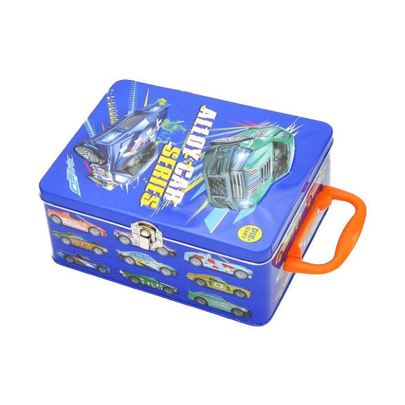 Afbeelding laden in galerijviewer, Lobbes speelgoed bv die-cast auto's in opbergblik, 18dlg
