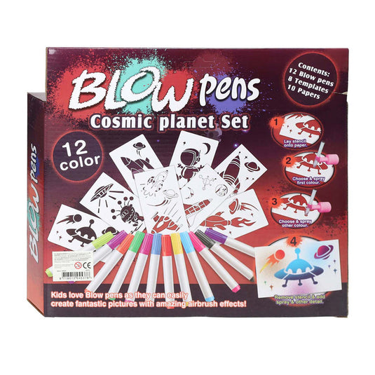 Lobbes speelgoed bv blaaspennenset met pompje space