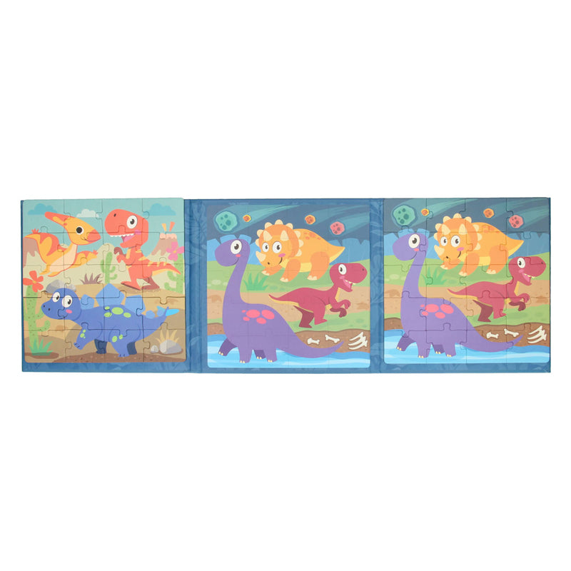 Afbeelding laden in galerijviewer, Magnetisch puzzelboek dino
