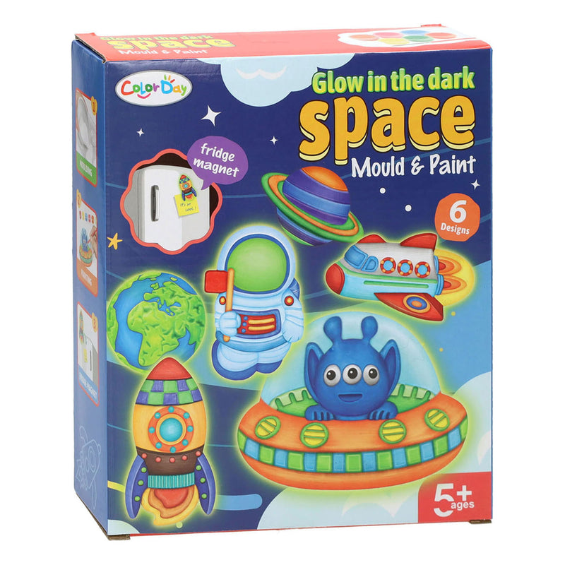 Afbeelding laden in galerijviewer, Lobbes gieten schilderen glow in the dark space
