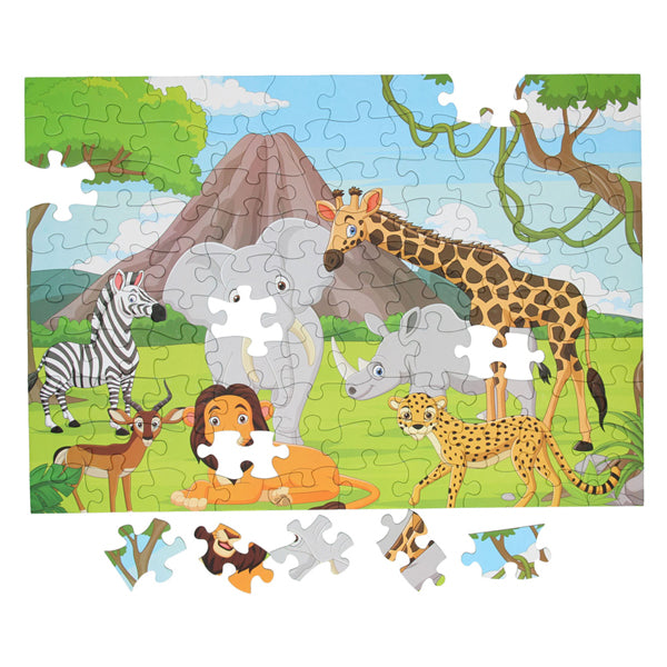 Afbeelding laden in galerijviewer, Vloerpuzzel wilde dieren, 100st.
