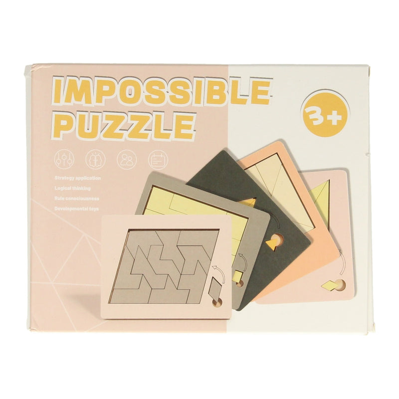 Afbeelding laden in galerijviewer, Lobbes houten impossible denkpuzzel
