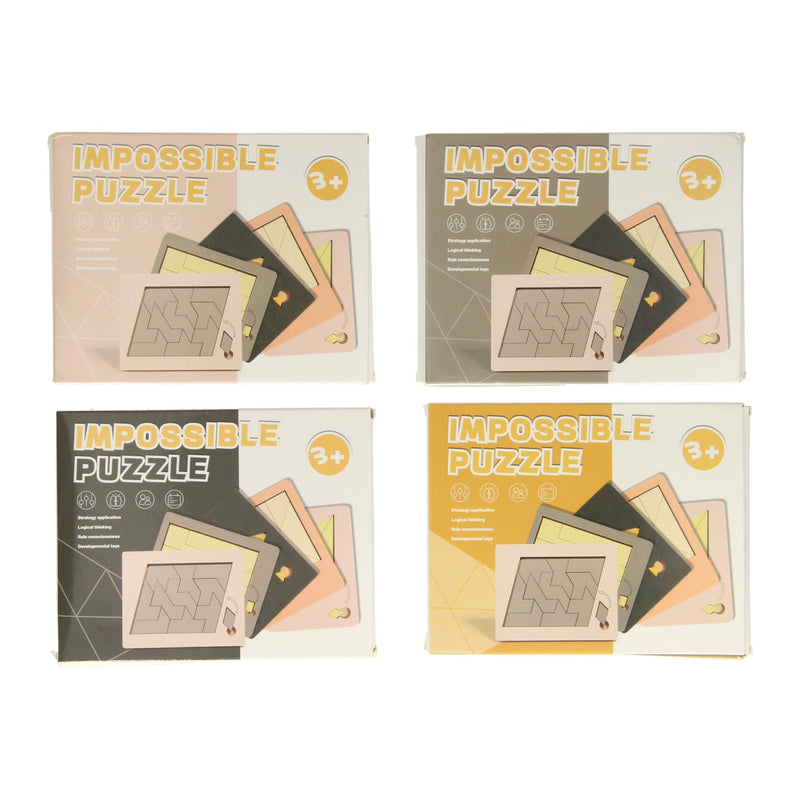 Afbeelding laden in galerijviewer, Lobbes houten impossible denkpuzzel
