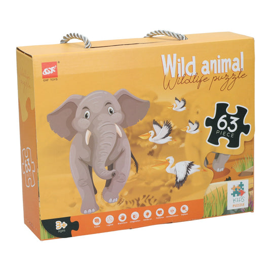 Vloerpuzzel savanne, 63st