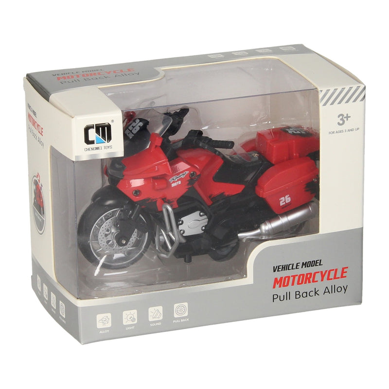 Afbeelding laden in galerijviewer, Pull-back motor rood met licht en geluid
