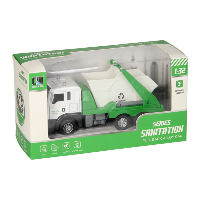Afbeelding laden in galerijviewer, Lobbes speelgoed bv truck met afvalcontainer licht geluid
