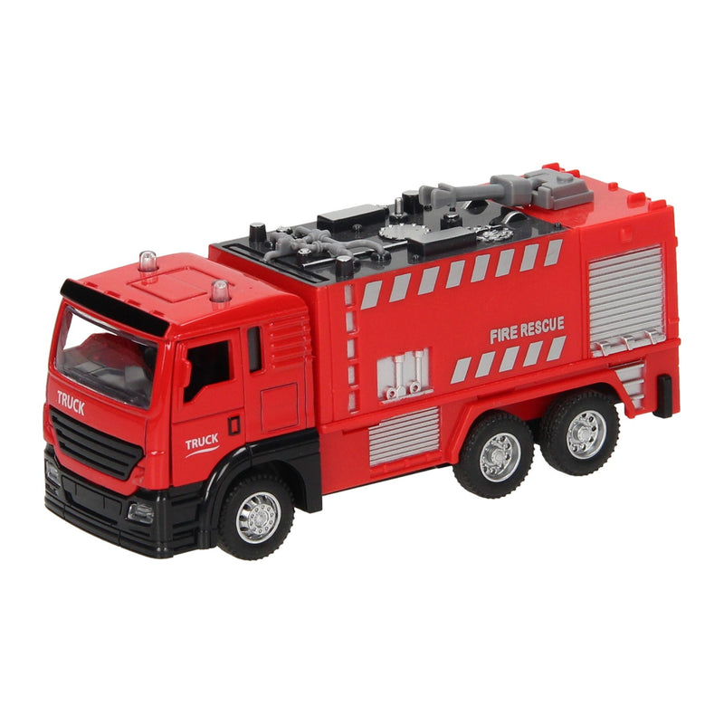 Afbeelding laden in galerijviewer, Pull-back brandweerwagen rood licht en geluid
