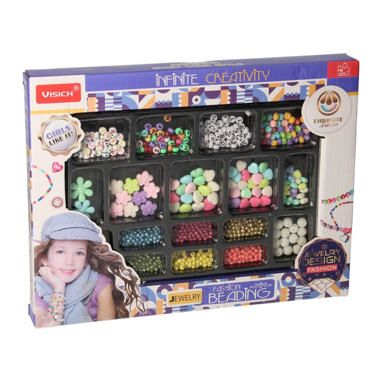 Sieraden maken kralenset pastel metallic