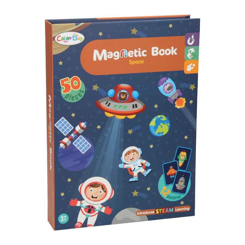 Afbeelding laden in galerijviewer, Lobbes speelgoed bv magnetisch boek - ruimtevaart, 50dlg.
