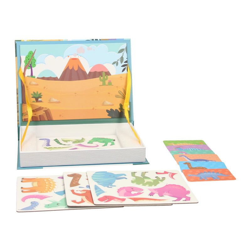 Afbeelding laden in galerijviewer, Magnetisch boek - dinosaurus, 36dlg.
