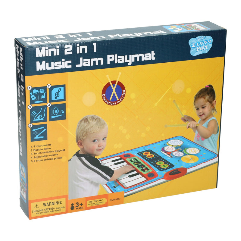 Afbeelding laden in galerijviewer, Lobbes muziek mat met piano drums
