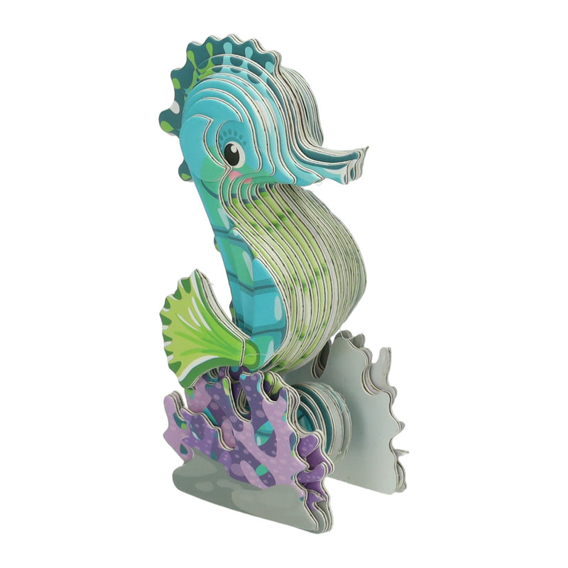 Afbeelding laden in galerijviewer, Diy 3d model puzzel - zeepaard
