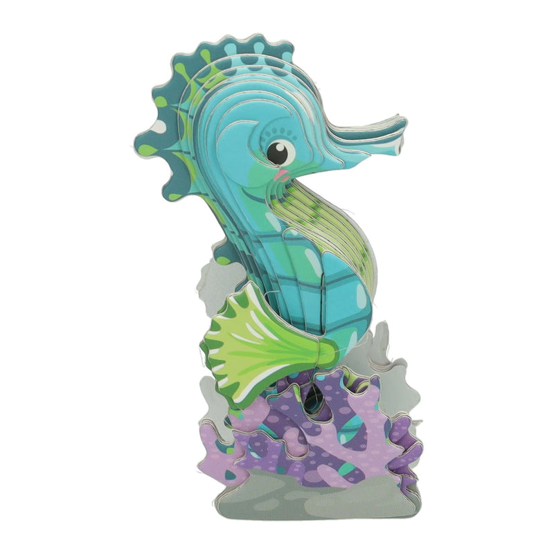 Afbeelding laden in galerijviewer, Diy 3d model puzzel - zeepaard
