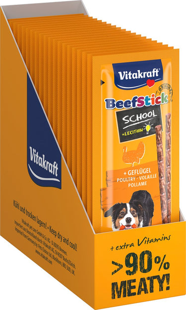 Vitakraft beef stick school gevogelte - 20 stuks - 20x20 gram