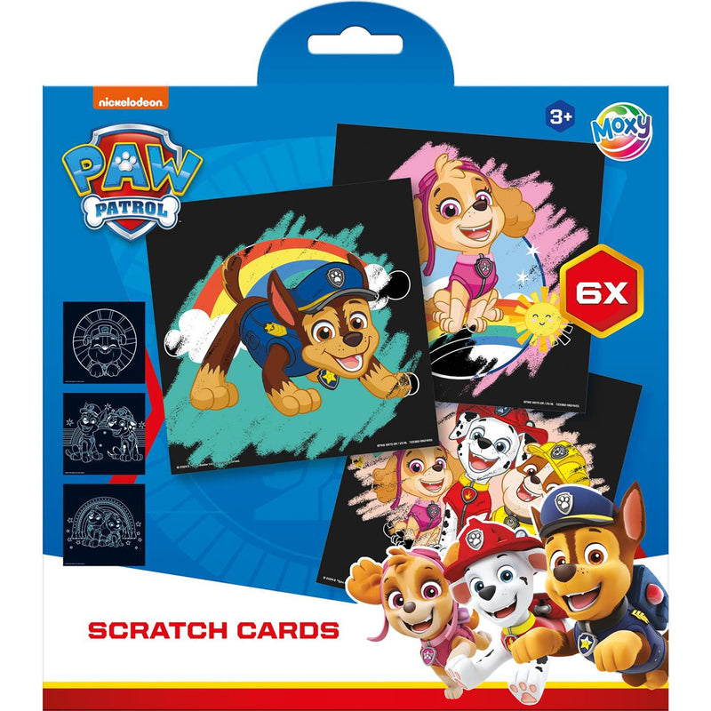 Afbeelding laden in galerijviewer, Moxy scratch kaarten paw patrol set, 7dlg.
