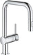 Grohe minta keukenkraan - met uittrekbare handdouche - 2 straalsoorten - chroom
