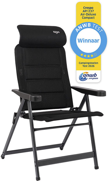 Crespo - standenstoel - m - ap 237 - air-deluxe - compact - zwart