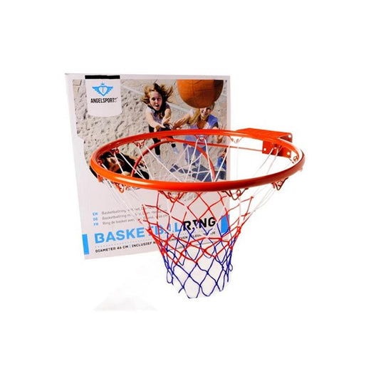 Engelhart basketbalring oranje 46cm exclusief net