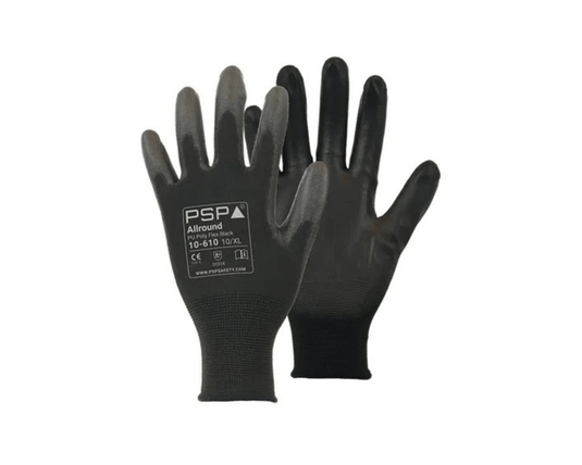 Psp 10-610 pu zwart werkhandschoen maat 9 l (12 paar)