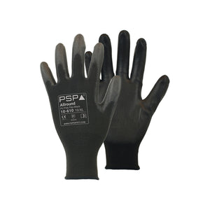 Psp 10-610 pu zwart werkhandschoen maat 10 xl (12 paar)