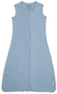 Lodger hopper - hydrofiele slaapzak baby - blauw - 0.3 tog - 62cm - biologisch katoen - zomerslaapzak babyslaapzak