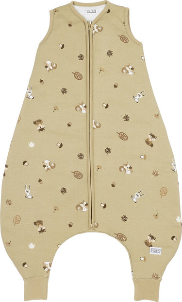Meyco baby forest animals baby winter slaapoverall jumper - sand - 80cm - 2.0 tog