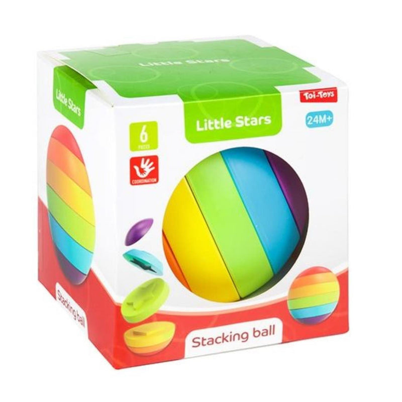 Afbeelding laden in galerijviewer, Toi-toys toi toys little stars baby stapeltorenpuzzelbal

